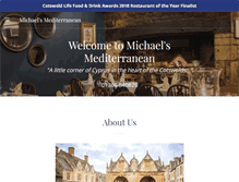 Tablet Screenshot of michaelsmediterranean.co.uk